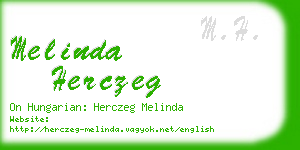 melinda herczeg business card
